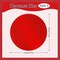 50 PCS Red Paper Placemats Round Place Mats Shiny Mirrored Disposable Paper Charger Doilies Tablemats for Christmas Valentines Party Birthday Wedding Dinner Table Decor